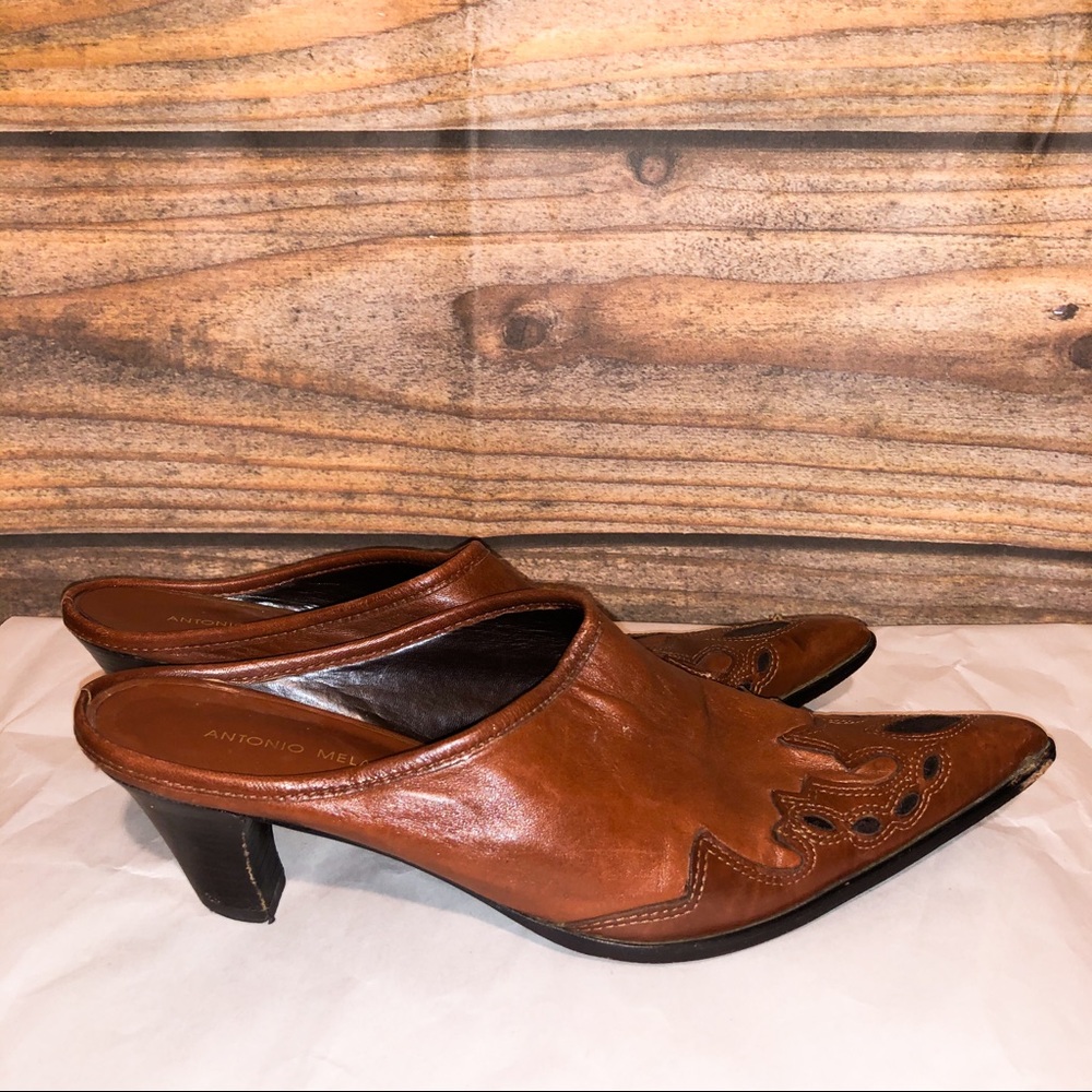 Antonio Melani Pointed Toe Slip On Heeled Shoe 8.5